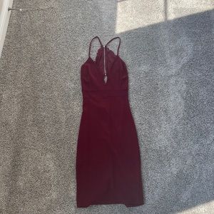 Small women’s dress with lace back.